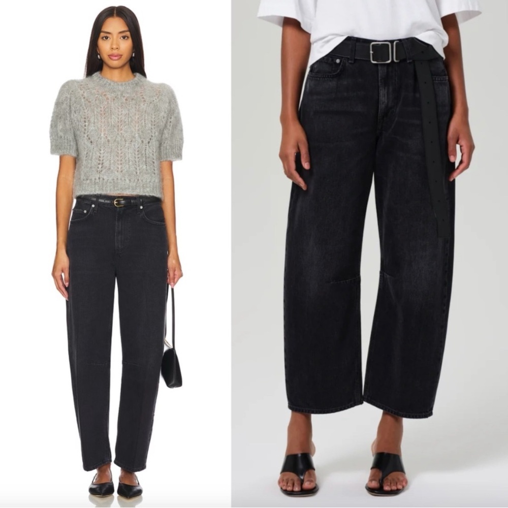 Citizens of Humanity Miro Relaxed Barrel Jeans in Domino 33